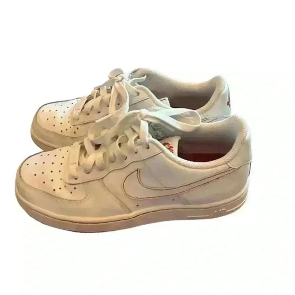 Nike Air Force 1 White University Red‎ Contrast, Youth 5.5 main image 4